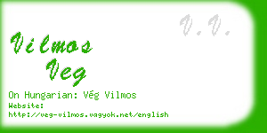 vilmos veg business card